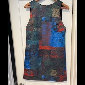 Alice + Olivia silk shift a line mini dress